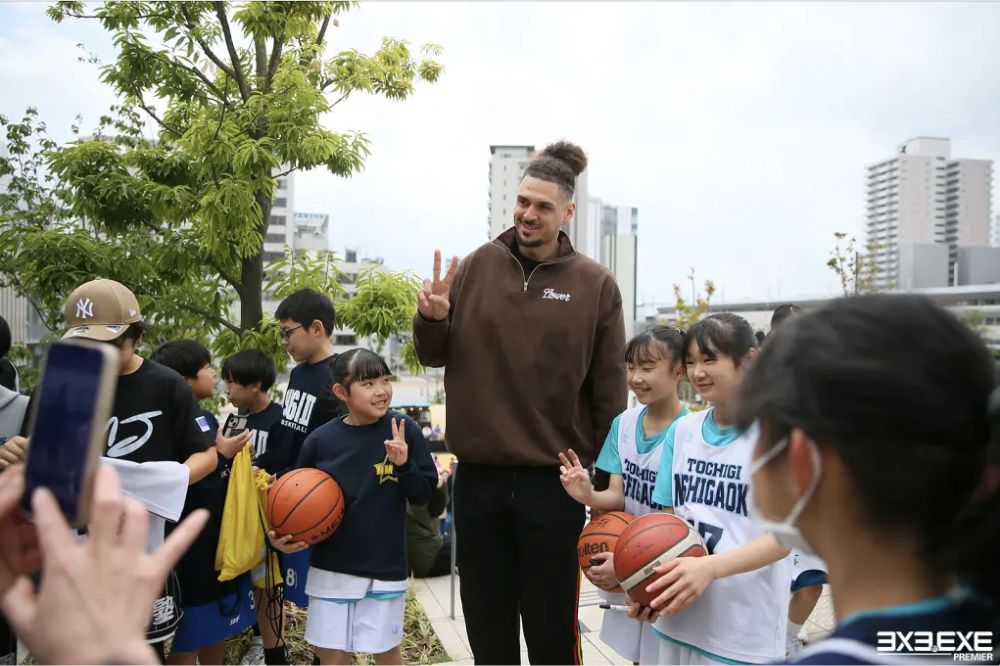 3x3.EXE PREMIER　選手との交流の様子